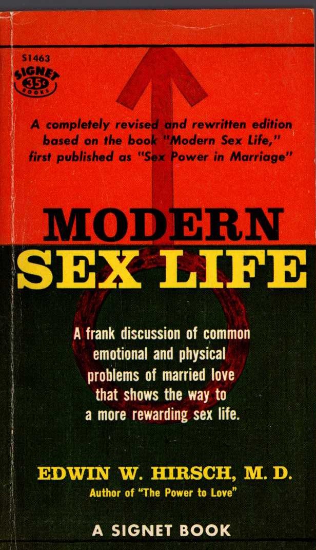 \ MODERN SEX LIFE by Edwin W.Hirsch M.D. front book cover image