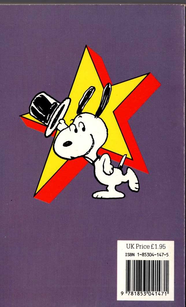 Charles M. Schulz  SNOOPY STARS AS THE WEATHERMAN magnified rear book cover image