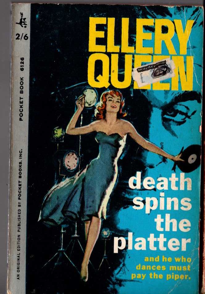 Ellery Queen  DEATH SPINS THE PLATTER front book cover image