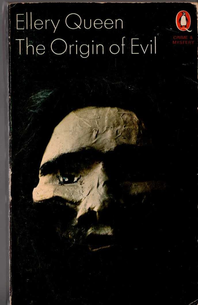 Ellery Queen  THE ORIGIN OF EVIL front book cover image