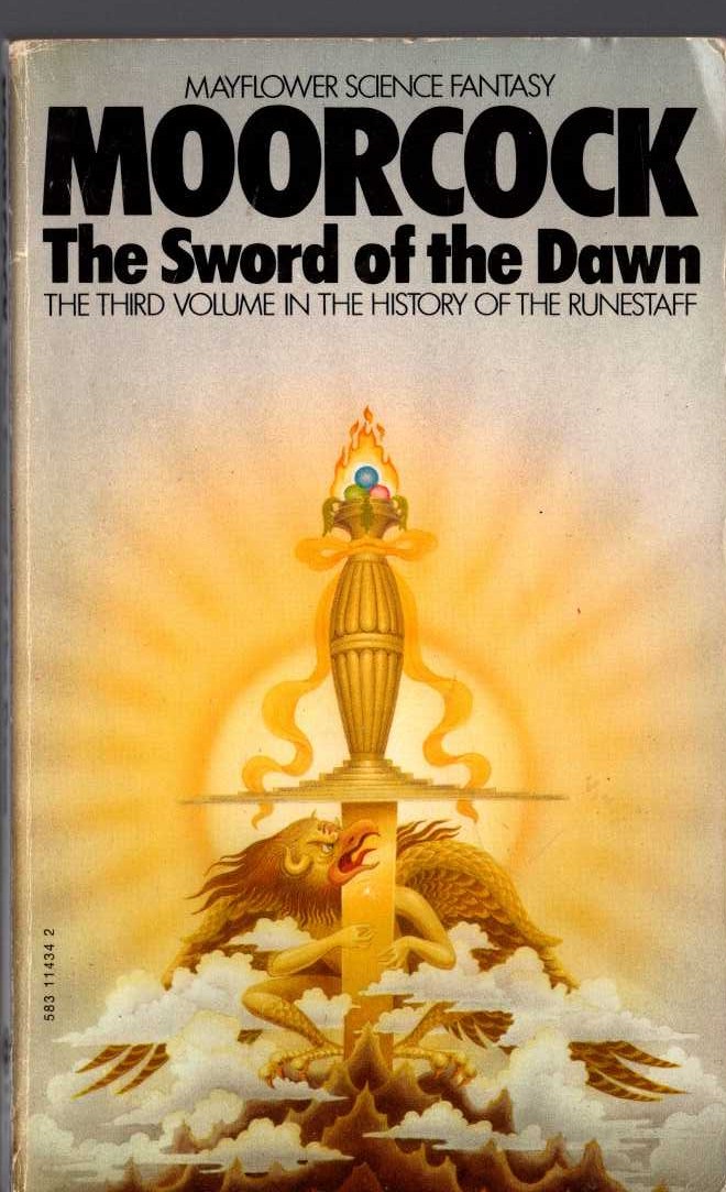 Michael Moorcock  THE SWORD OF THE DAWN front book cover image