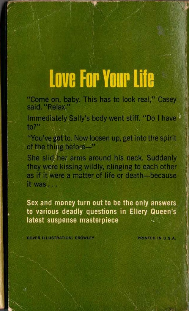 Ellery Queen  SHOOT THE SCENE magnified rear book cover image