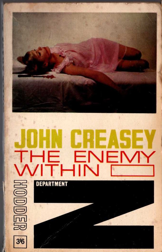 John Creasey  THE ENEMY WITHIN (Department 'Z') front book cover image