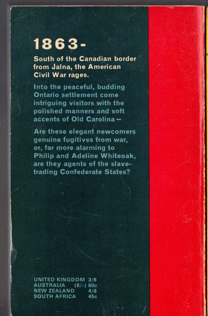 Mazo de la Roche  MORNING AT JALNA magnified rear book cover image