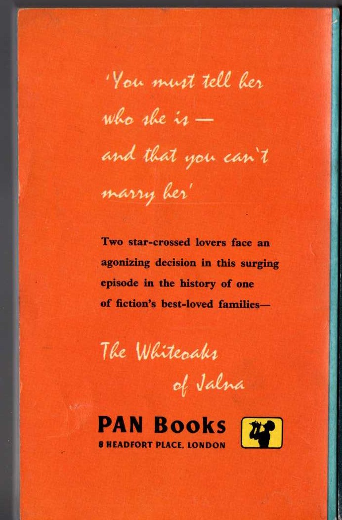 Mazo de la Roche  WAKEFIELD'S COURSE magnified rear book cover image