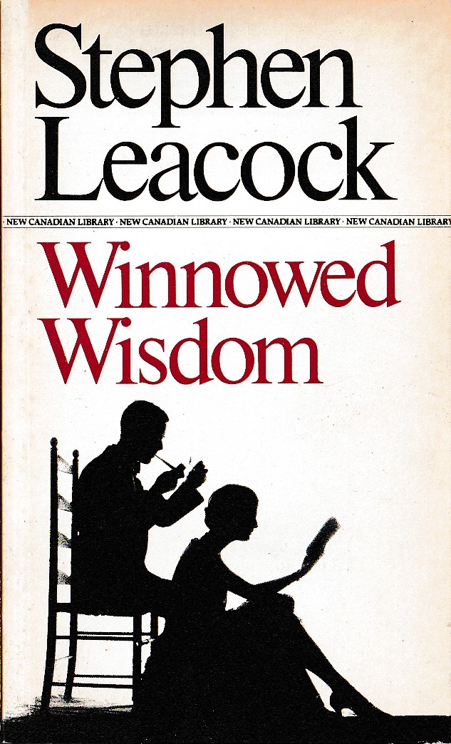 Stephen Leacock  WINNOWED WISDOM front book cover image