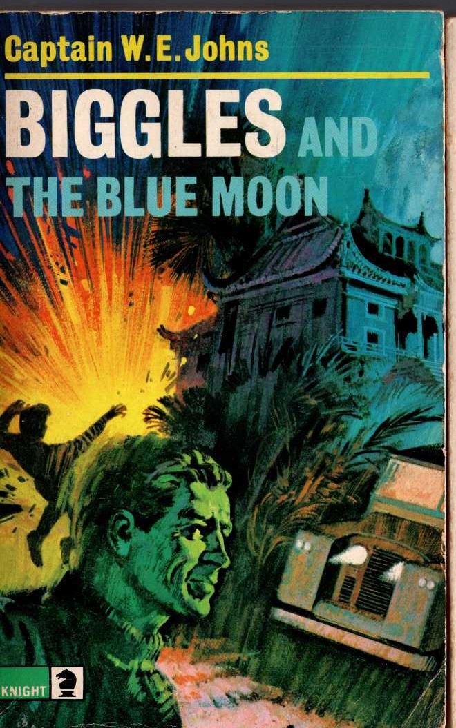 Captain W.E. Johns  BIGGLES AND THE BLUE MOON front book cover image