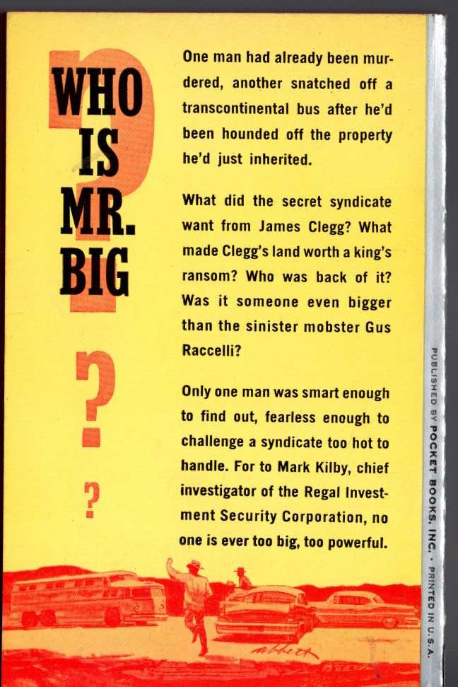 Robert Caine Frazer  MARK KILBY AND THE SECRET SYNDICATE magnified rear book cover image