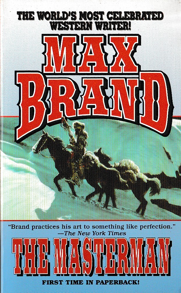 Max Brand  THE MASTERMAN front book cover image