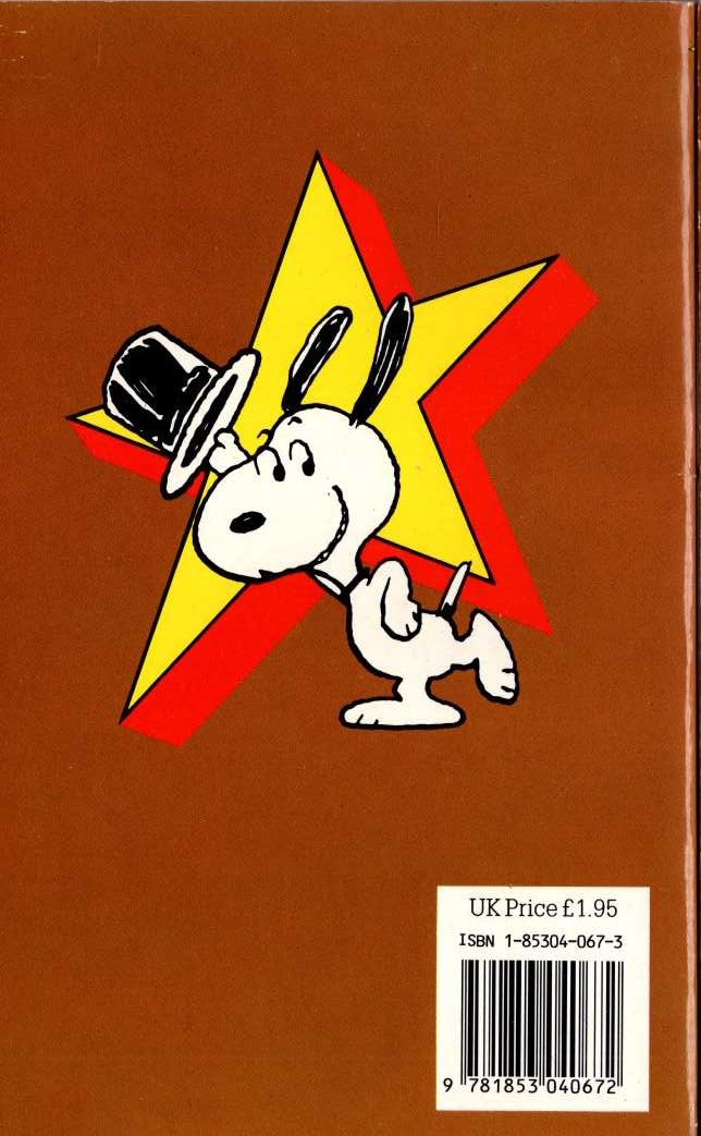 Charles M. Schulz  SNOOPY STARS AS THE GREAT PRETENDER magnified rear book cover image