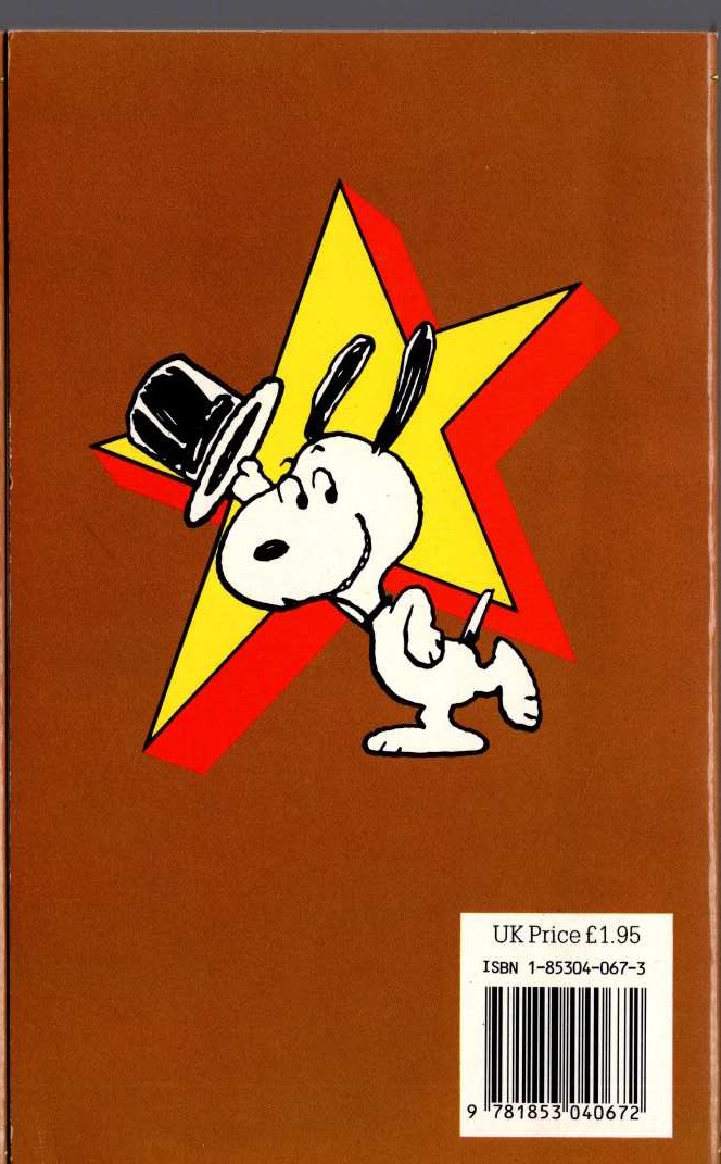 Charles M. Schulz  SNOOPY STARS AS THE GREAT PRETENDER magnified rear book cover image
