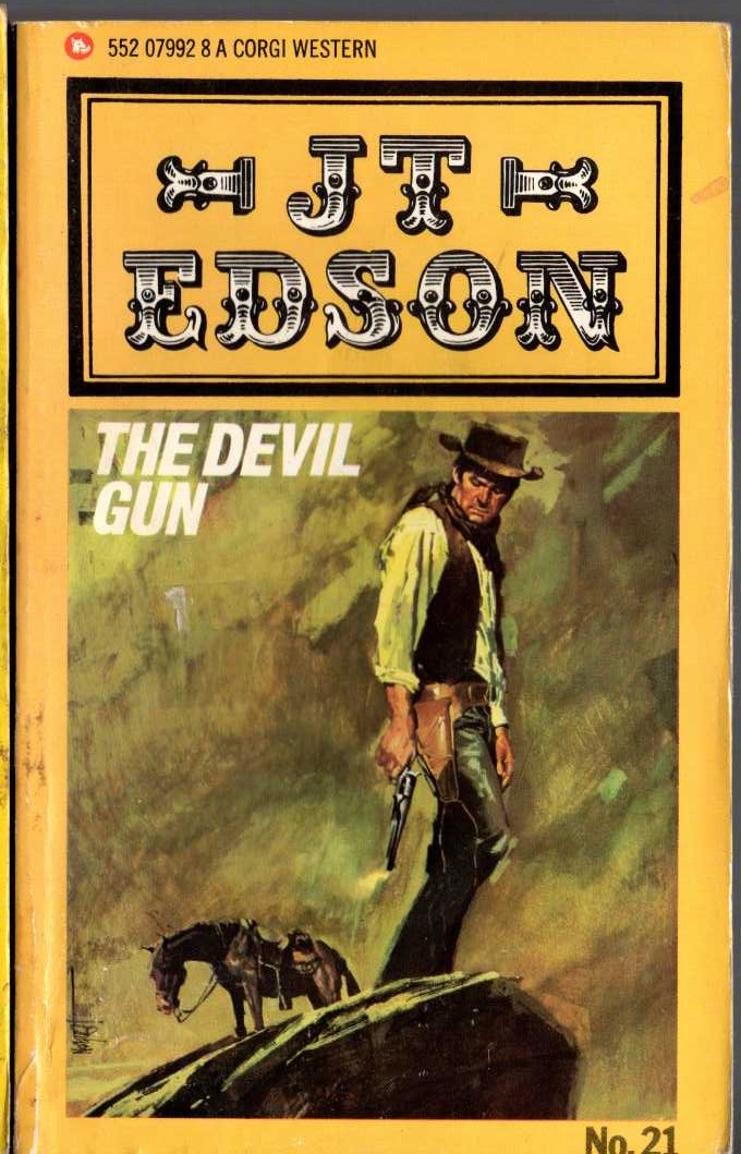 J.T. Edson  THE DEVIL GUN front book cover image