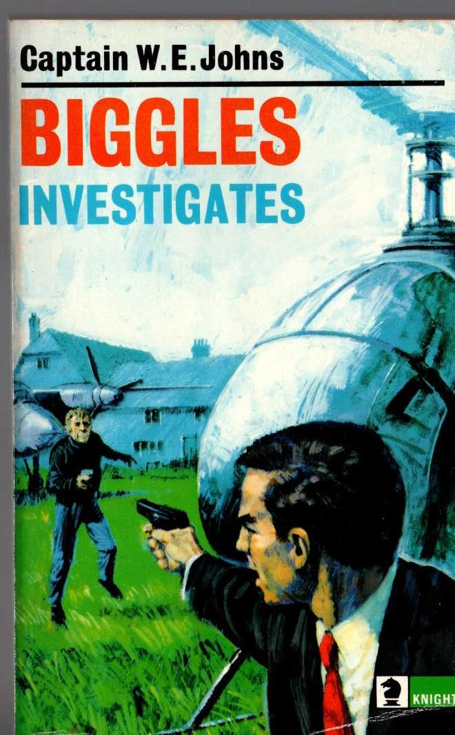 Captain W.E. Johns  BIGGLES INVESTIGATES front book cover image