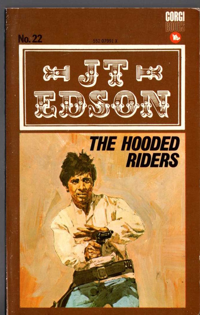 J.T. Edson  THE HOODED RIDERS front book cover image