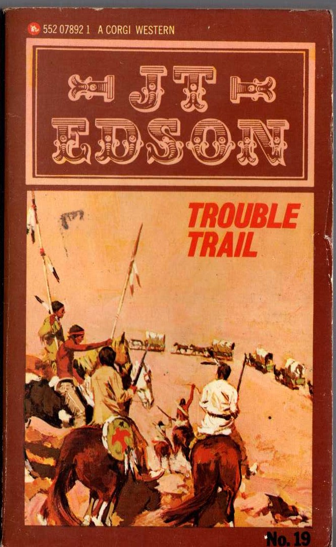 J.T. Edson  TROUBLE TRAIL front book cover image