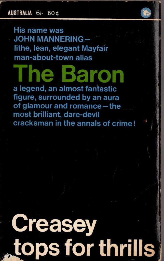 Anthony Morton  A ROPE FOR THE BARON magnified rear book cover image