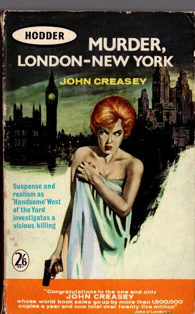 John Creasey  MURDER, LONDON - NEW YORK front book cover image