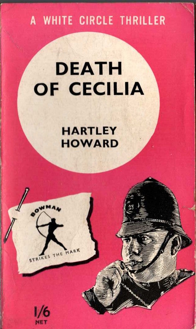 Hartley Howard  DEATH OF CECILIA front book cover image