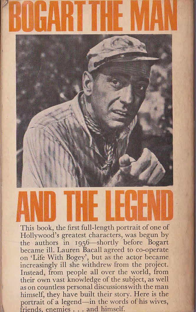 BOGART. The Man and the Legend magnified rear book cover image