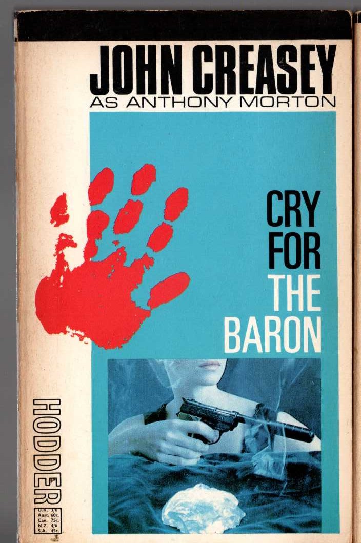 Anthony Morton  CRY FOR THE BARON front book cover image