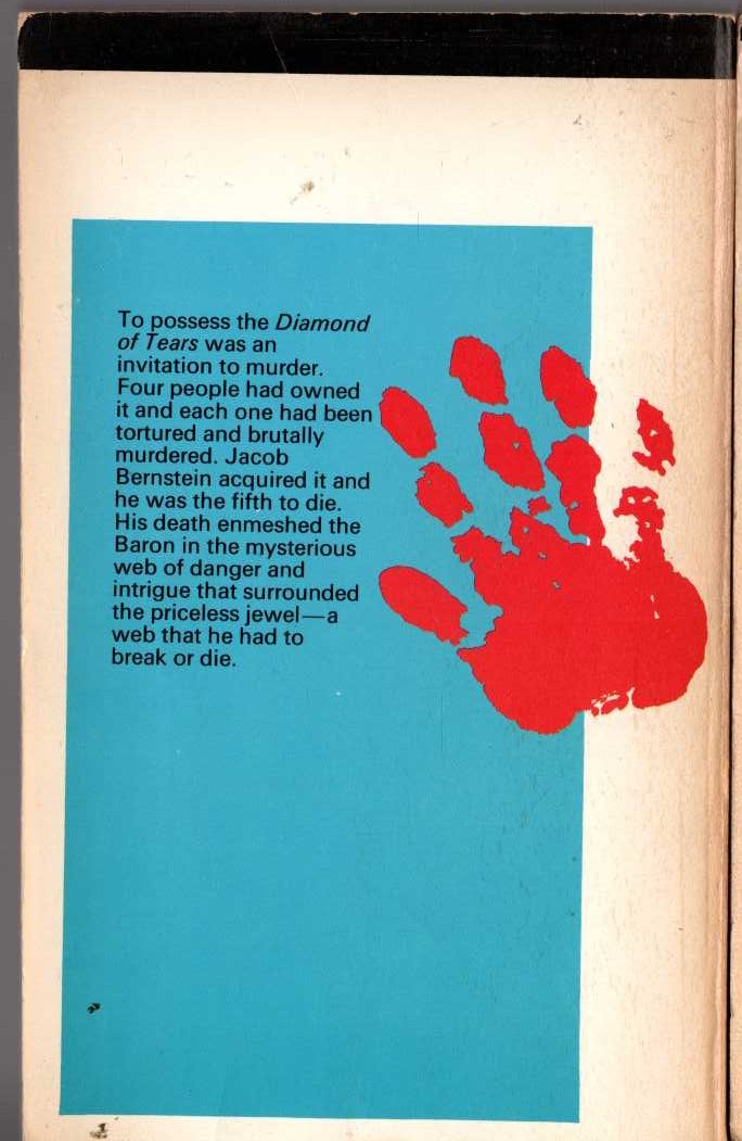 Anthony Morton  CRY FOR THE BARON magnified rear book cover image