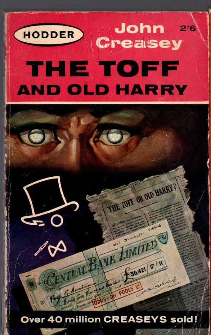 John Creasey  THE TOFF AND OLD HARRY front book cover image