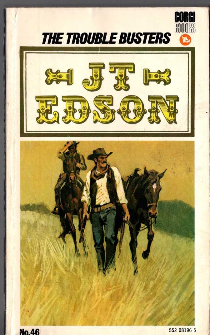 J.T. Edson  THE TROUBLE BUSTERS front book cover image