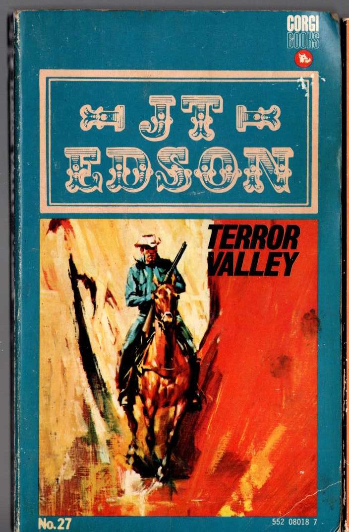 J.T. Edson  TERROR VALLEY front book cover image