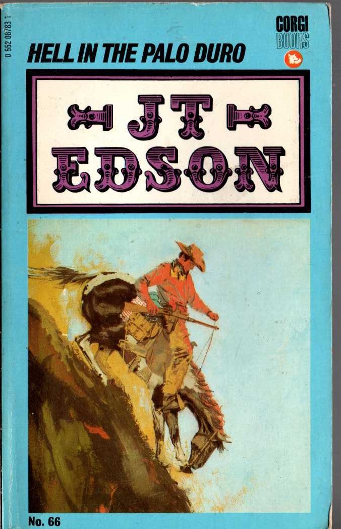 J.T. Edson  HELL IN THE PALO DURO front book cover image