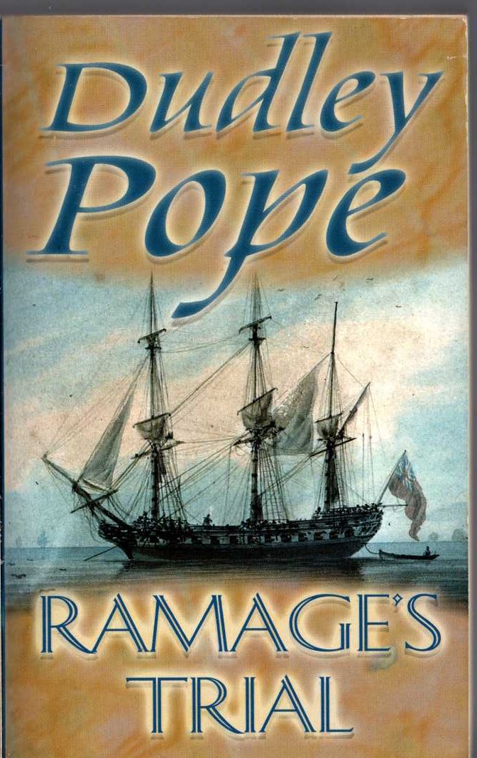Dudley Pope  RAMAGE'S TRIAL front book cover image