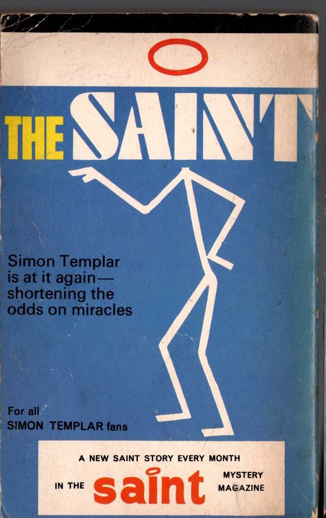 Leslie Charteris  SAINT ERRANT magnified rear book cover image