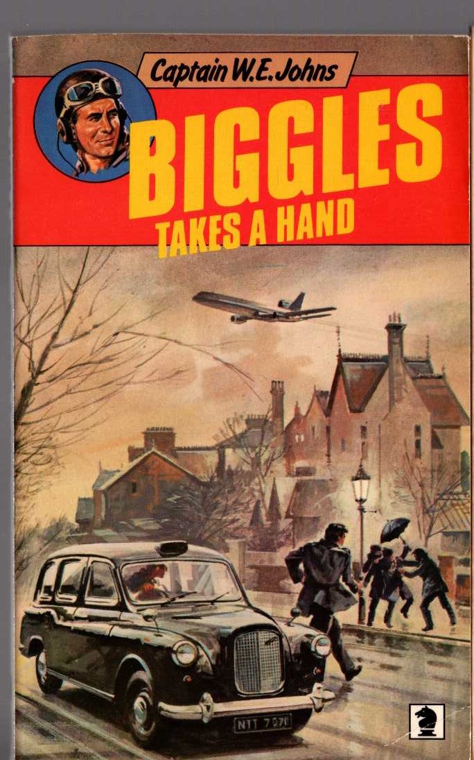 Captain W.E. Johns  BIGGLES TAKES A HAND front book cover image