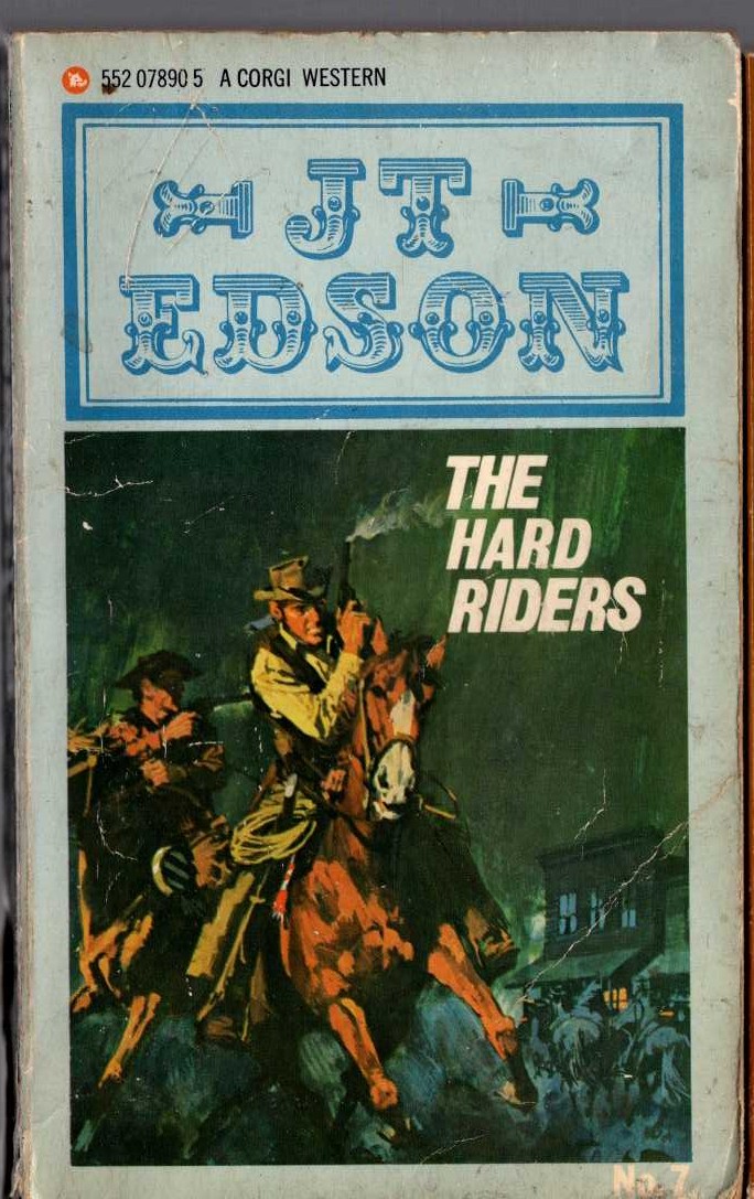 J.T. Edson  THE HARD RIDERS front book cover image