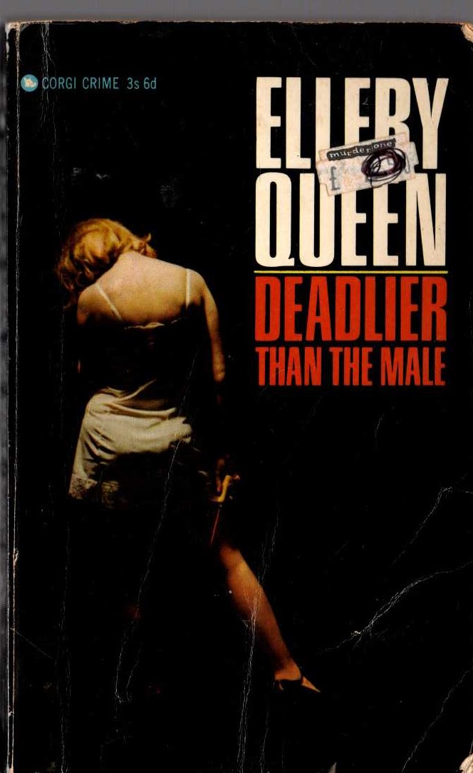 Ellery Queen  DEADLIER THAN THE MALE front book cover image