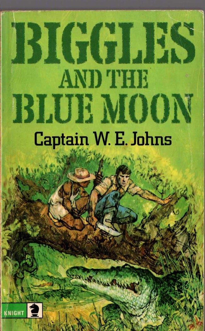 Captain W.E. Johns  BIGGLES AND THE BLUE MOON front book cover image