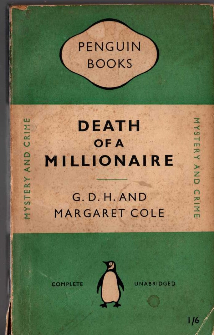 DEATH OF A MILLIONAIRE front book cover image