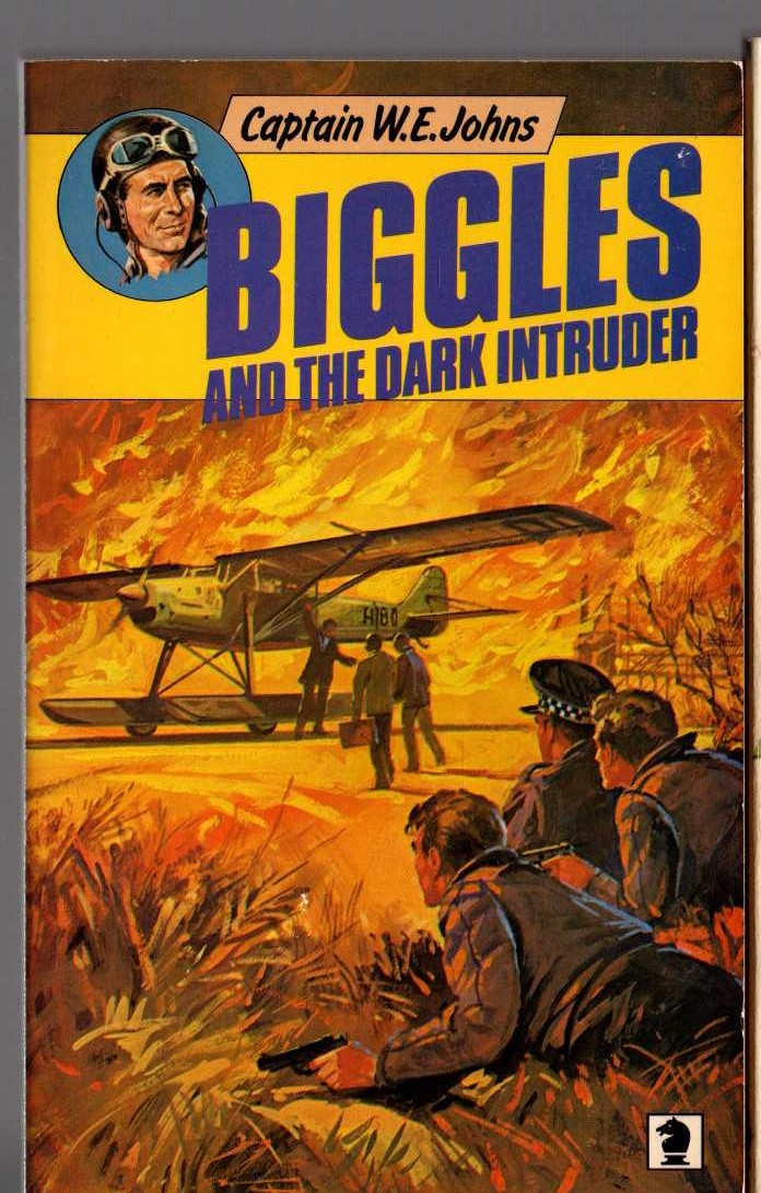 Captain W.E. Johns  BIGGLES AND THE DARK INTRUDER front book cover image