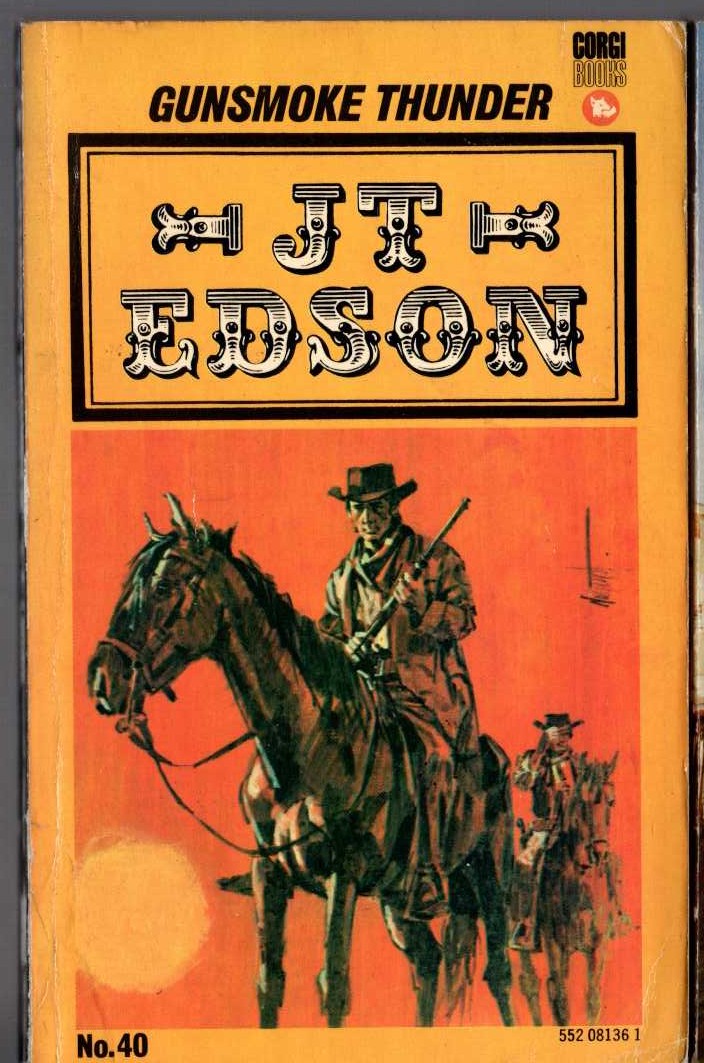 J.T. Edson  GUNSMOKE THUNDER front book cover image