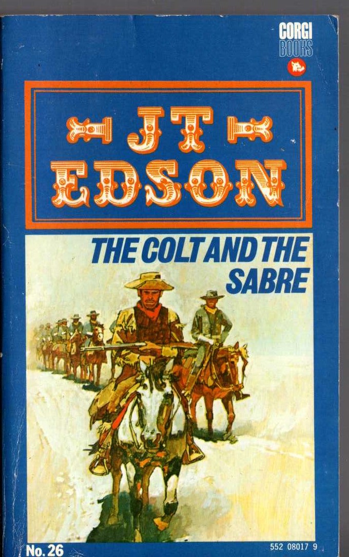 J.T. Edson  THE COLT AND THE SABRE front book cover image