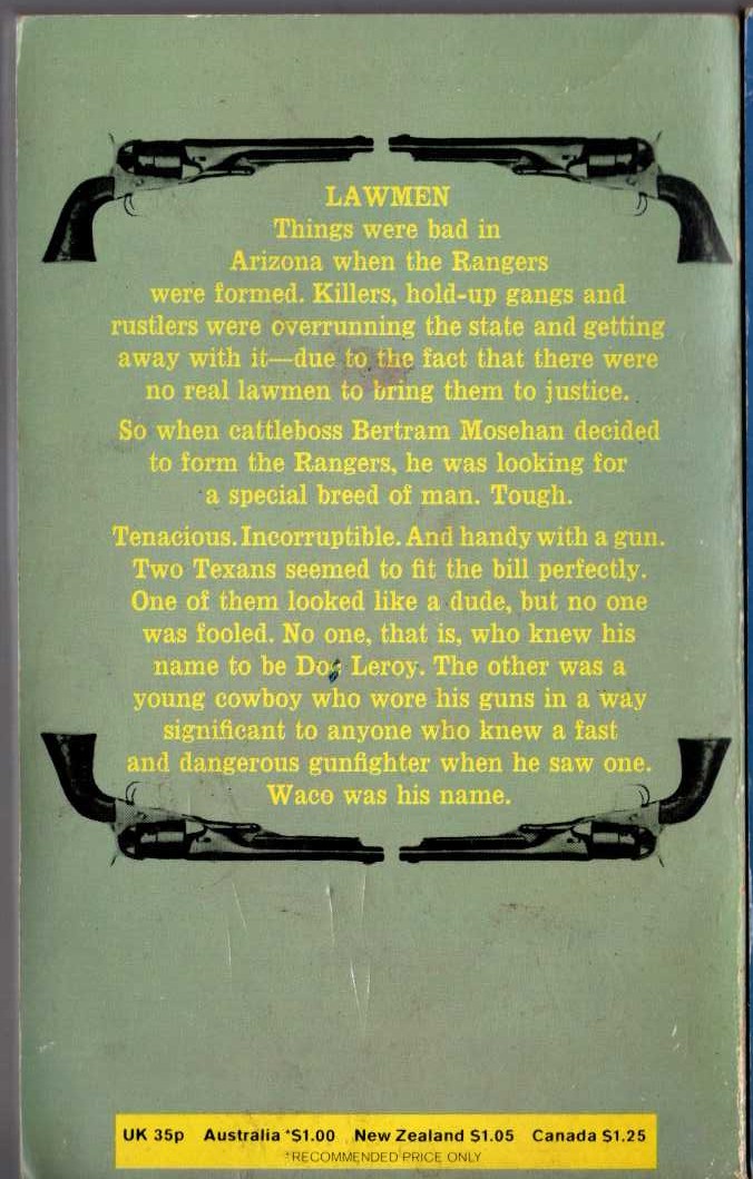 J.T. Edson  SAGEBRUSH SLEUTH magnified rear book cover image