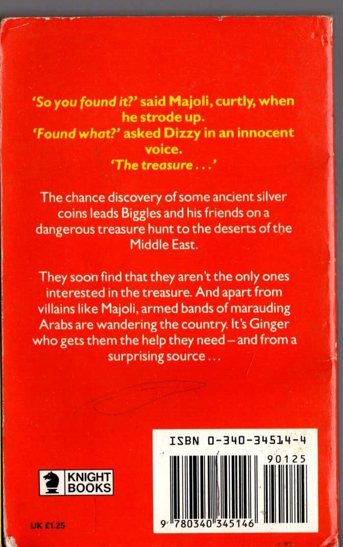 Captain W.E. Johns  BIGGLES FORMS A SYNDICATE magnified rear book cover image