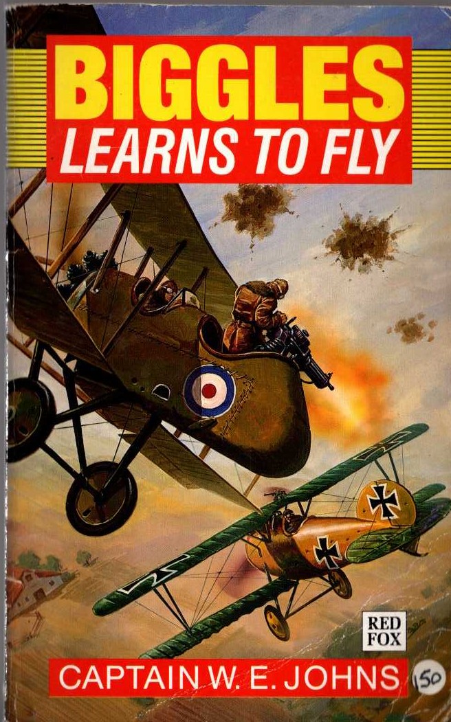 Captain W.E. Johns  BIGGLES LEARNS TO FLY front book cover image