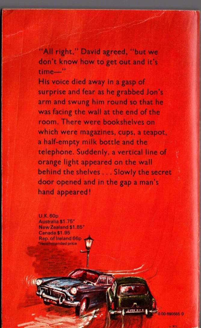 Malcolm Saville  LONE PINE LONDON magnified rear book cover image