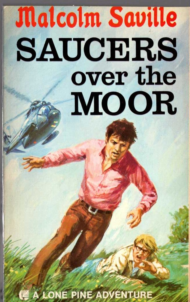 Malcolm Saville  SAUCERS OVER THE MOOR front book cover image