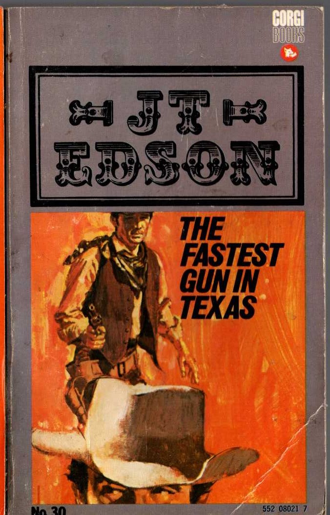 J.T. Edson  THE FASTEST GUN IN TEXAS front book cover image