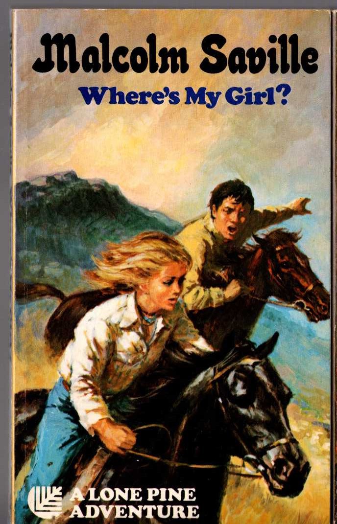 Malcolm Saville  WHERE'S MY GIRL? front book cover image