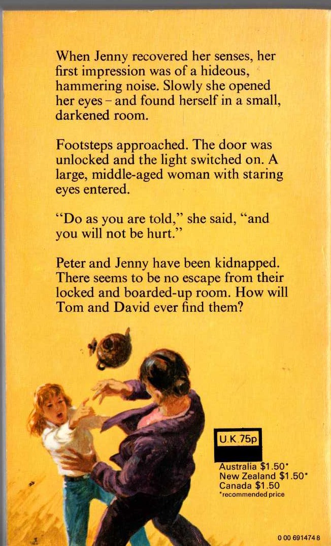 Malcolm Saville  WHERE'S MY GIRL? magnified rear book cover image