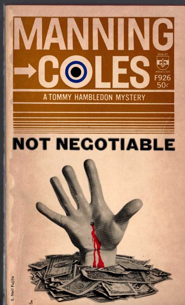 Manning Coles  NOT NEGOTIABLE front book cover image