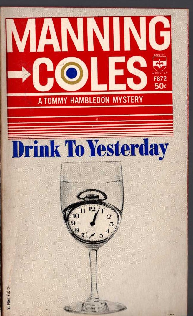 Manning Coles  DRINK TO YESTERDAY front book cover image