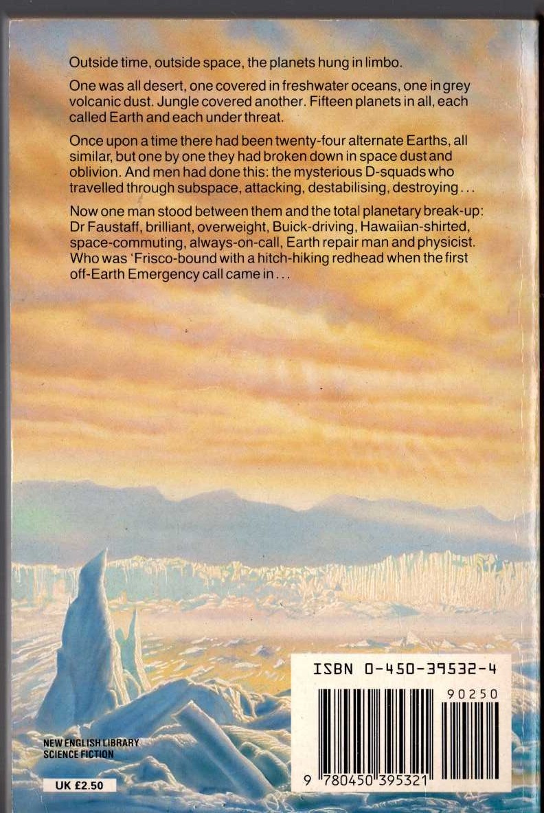 Michael Moorcock  THE RITUALS OF INFINITY magnified rear book cover image